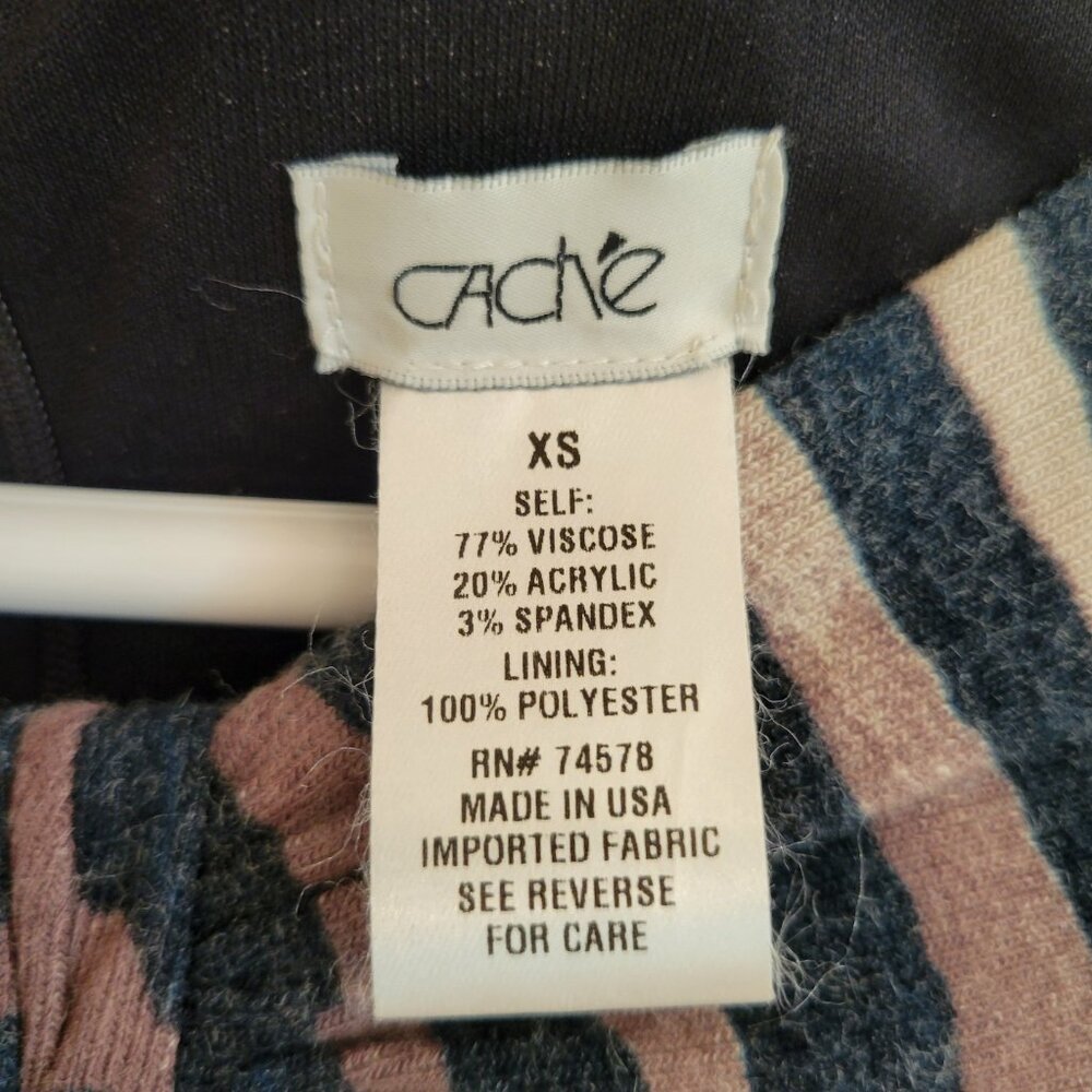 Cache Leopard Print Bodycon Dress Xs, Fully Lined… - image 6